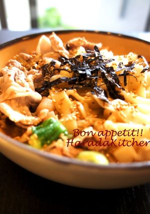 5分でランチ！ぶっかけ胡麻味噌ダレうどん-レシピのメイン写真