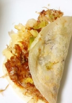 お好み焼き?手巻き?簡単楽しいお好み巻き-レシピのメイン写真