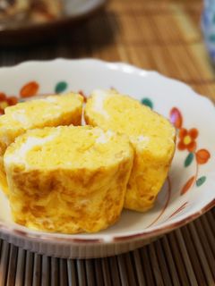 フライパンで簡単*卵一つで厚焼き卵-レシピのメイン写真