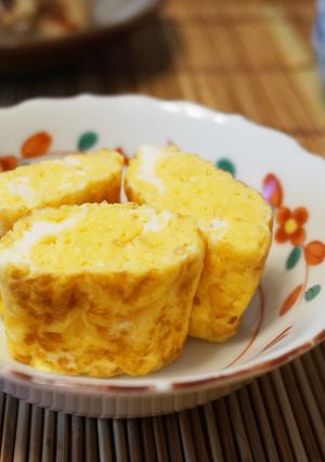 フライパンで簡単＊卵一つで厚焼き卵-レシピのメイン写真