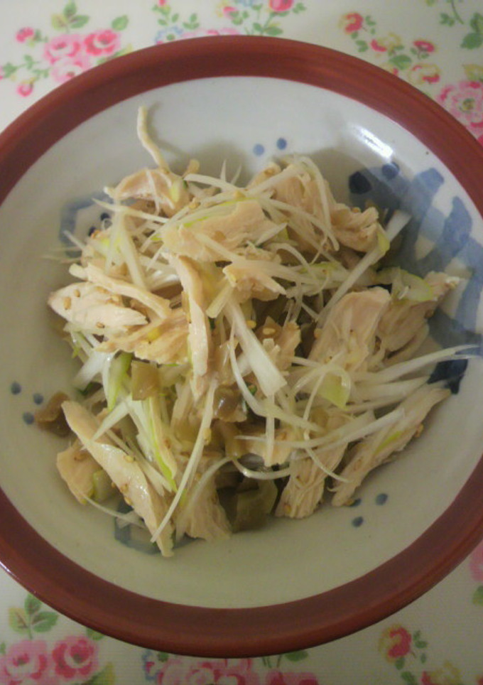 ささみとザーサイの和え物-レシピのメイン写真