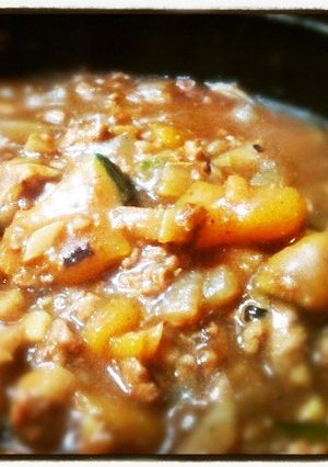 かぼちゃとしょうがのキーマカレー-レシピのメイン写真