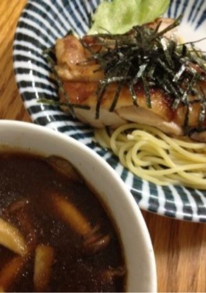 簡単！照焼チキン＆きのこあんのつけパスタ-レシピのメイン写真