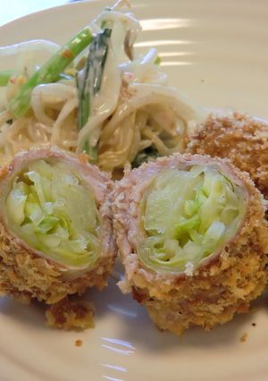 ヘルシー節約レシピ☆キャべ豚カツ-レシピのメイン写真