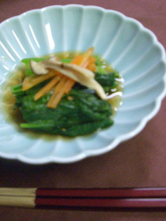 4分で♪料亭風 青菜の煮浸し〜七味の香り-レシピのメイン写真