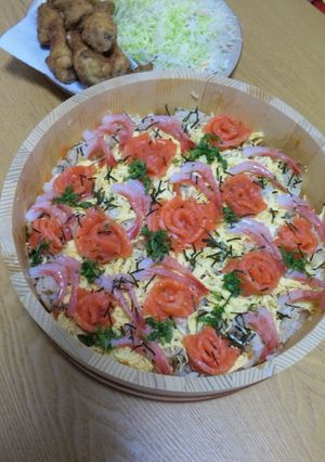 ひな祭りにいつもの☆ちらし寿司-レシピのメイン写真