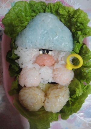 キャラ弁　七人の小人（ねぼすけ）-レシピのメイン写真