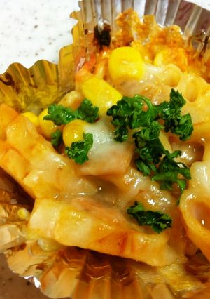 お弁当に♪簡単☆マカロニピザ風味-レシピのメイン写真