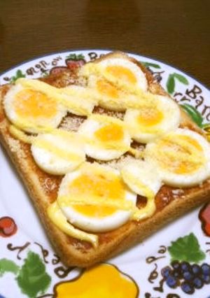 茹で卵のコチュマヨパン粉チーズトースト-レシピのメイン写真