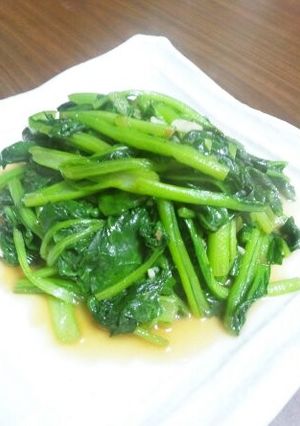 鶏ガラだしで簡単小松菜ソテー-レシピのメイン写真