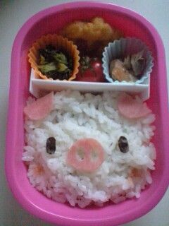 簡単♪ぶたさんのお弁当〈キャラ弁〉-レシピのメイン写真