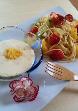 ☆フルーツスパゲティ☆　【つけ麺タイプ】-レシピのメイン写真
