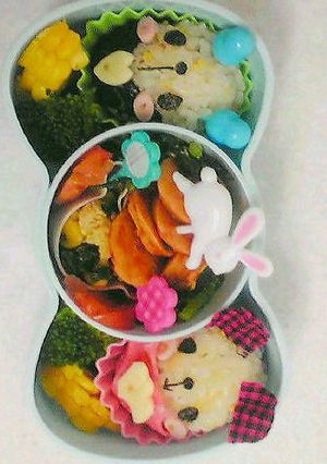 ウサギおひな様♪ 〜キャラ弁〜-レシピのメイン写真