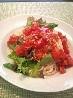 トマトとアンチョビの冷製パスタ-レシピのメイン写真