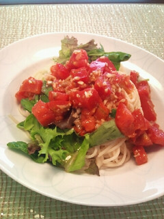 トマトとアンチョビの冷製パスタ-レシピのメイン写真