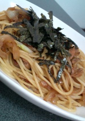 ランチに♪ツナと玉ねぎの和風スパゲティ-レシピのメイン写真