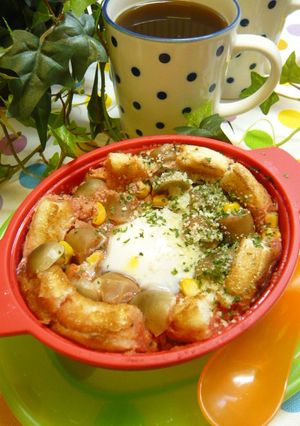 イングリッシュマフィンのトマトココット-レシピのメイン写真
