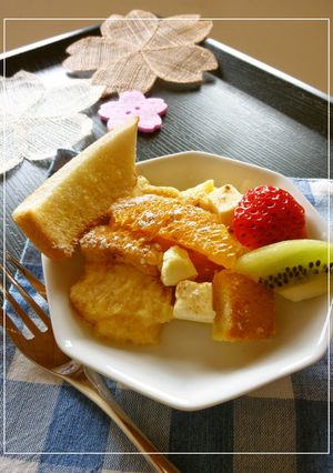 オレンジ香る フルーツパンプディング-レシピのメイン写真