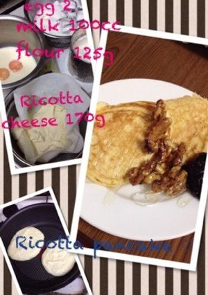 ミルクとリコッタチーズのパンケーキ-レシピのメイン写真