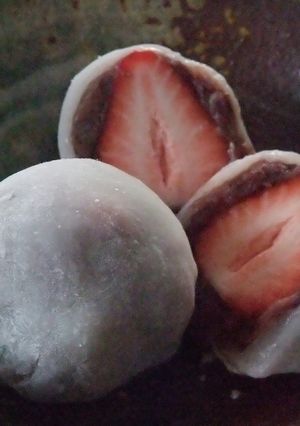 いちご大福♡白玉粉をレンジでチン♩-レシピのメイン写真