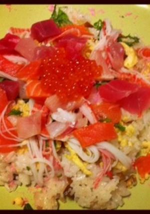 お雛祭りのちらし寿司♪（簡単な酢飯も）-レシピのメイン写真