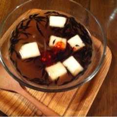 รูปของ ひじきとはんぺんの優しいスープ