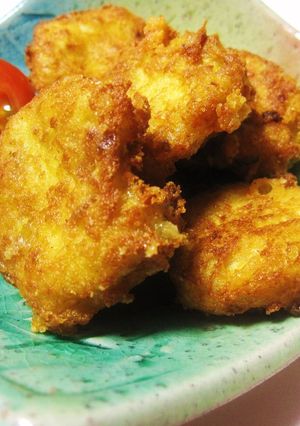 豆腐とツナの揚げ団子～チーズマヨカレー～-レシピのメイン写真