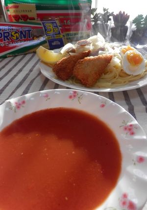 つけスパゲティー☆ピリ辛トマト中華あん-レシピのメイン写真