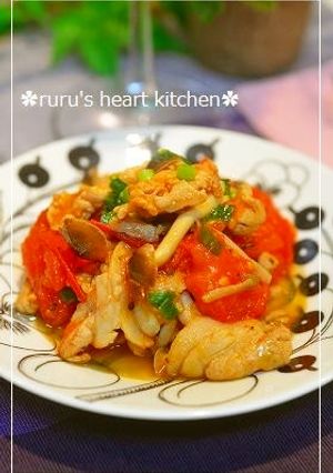 ✿豚肉とトマトの黒酢炒め✿-レシピのメイン写真