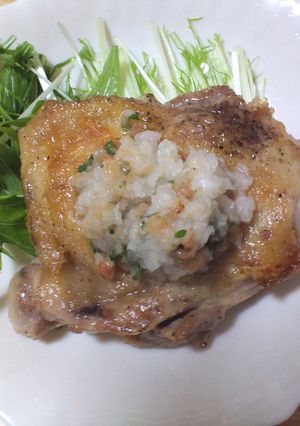 シンプル 鶏肉のソテー＋梅じそおろし-レシピのメイン写真
