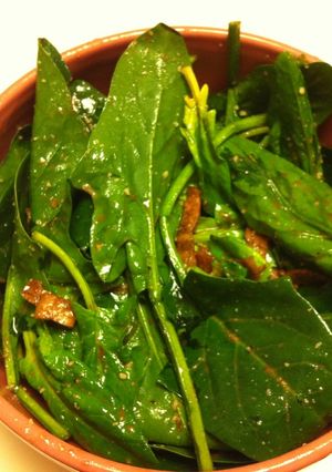 ほうれん草のホットサラダ-レシピのメイン写真