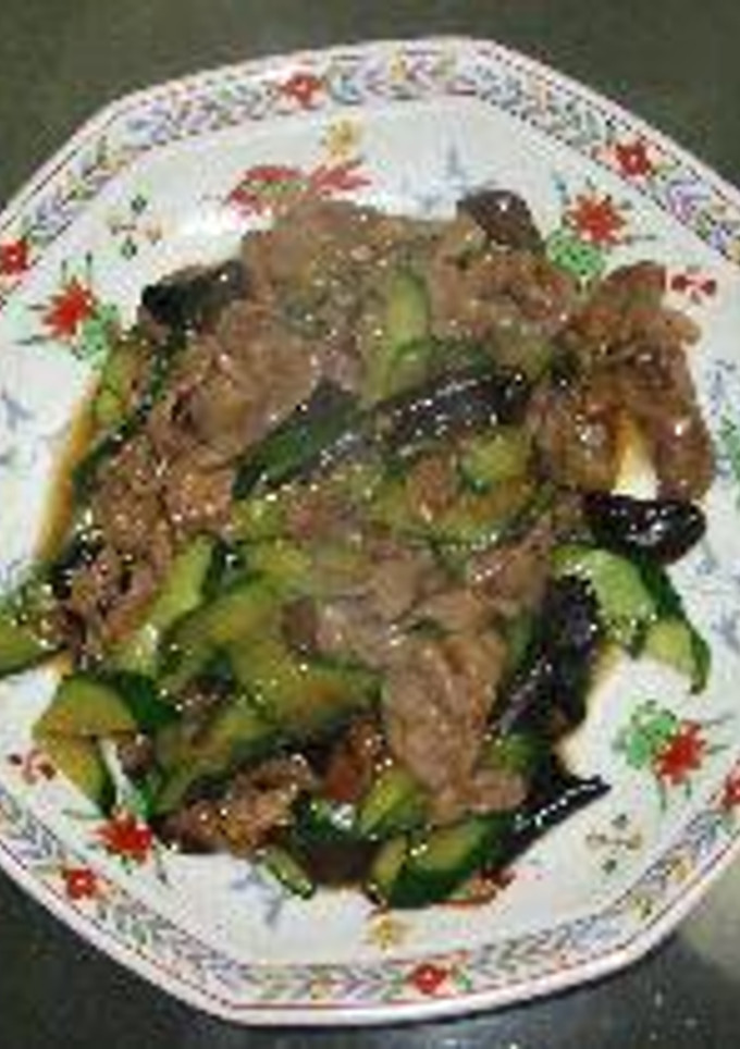 きゅうりと豚肉の炒め-レシピのメイン写真