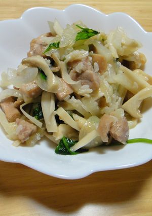 【塩麹】鶏ももと大根・エリンギ炒めに塩麹-レシピのメイン写真