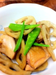鶏肉とれんこんの炒め煮-レシピのメイン写真