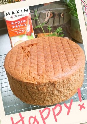 キャラメルマキアートスポンジ-レシピのメイン写真