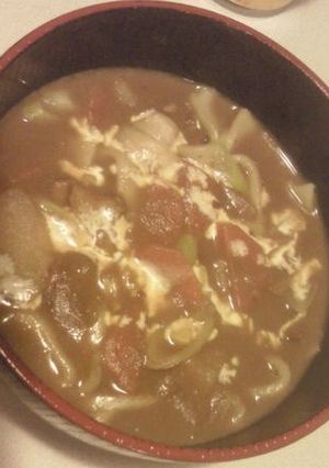 残ったカレーでお手軽カレーうどん-レシピのメイン写真