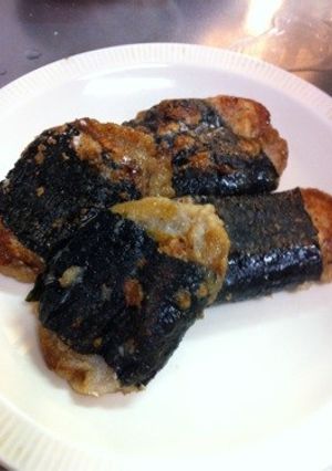 香ばしい！長芋とレンコンの磯部焼き-レシピのメイン写真