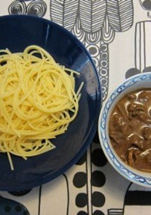 デミグラソースつけスバゲッティ-レシピのメイン写真