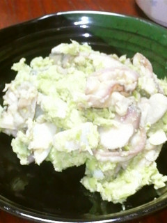 ホッキのひもと枝豆の和え物-レシピのメイン写真
