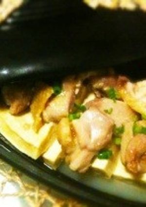塩麹で＊豆腐と鶏肉のレンジ蒸し-レシピのメイン写真