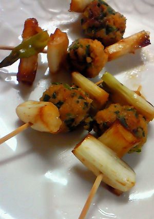 ベジタブルつくねの串焼き-レシピのメイン写真
