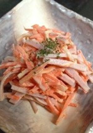 にんじんとハムだけのサラダʕ•̫͡•ʔ❤-レシピのメイン写真