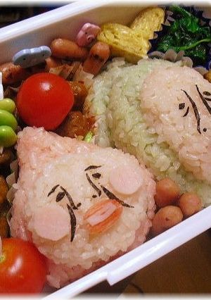 キャラ弁　かくれももじり-レシピのメイン写真