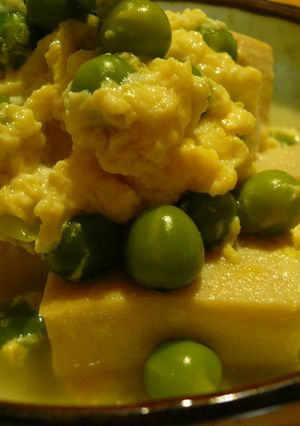 高野豆腐とえんどう豆の玉子とじ-レシピのメイン写真