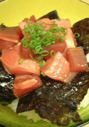安くてウマイ!お店で食べたら¥800はするだろう「マグロのづけ丼」-レシピのメイン写真