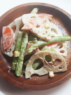 レンコンアスパラ☆マヨサラダ-レシピのメイン写真