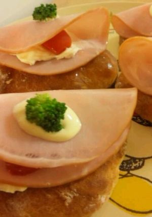ｸﾘｰﾑﾁｰｽﾞのオープンｻﾝﾄﾞ-レシピのメイン写真