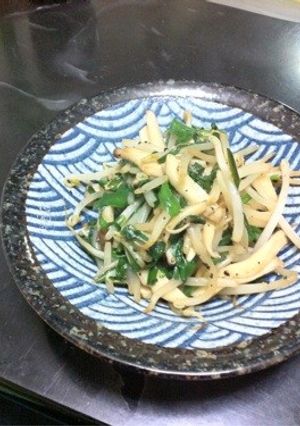 ニラもやしの中華炒め-レシピのメイン写真