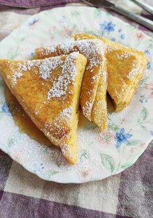 ふわふわフレンチトースト風オートミール-レシピのメイン写真