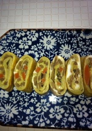 きんぴらごぼう入り卵焼き-レシピのメイン写真